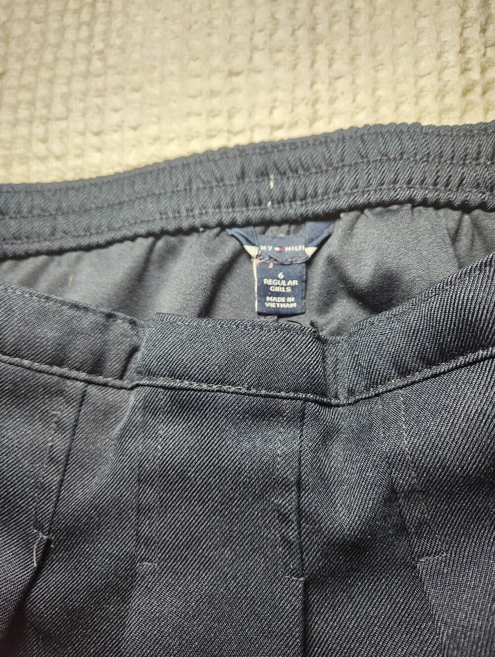 Tommy Hilfiger Navy Pleated Skater Skirt